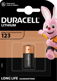 Duracell 123106 Engangsbatteri CR123A Lithium